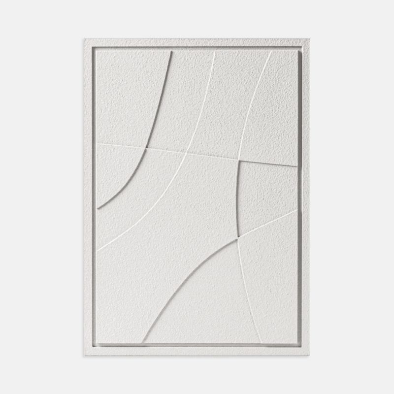 Wall Decor Murso by Cezar Abstarct 2 500x700x18mm Bianco 1 szt.