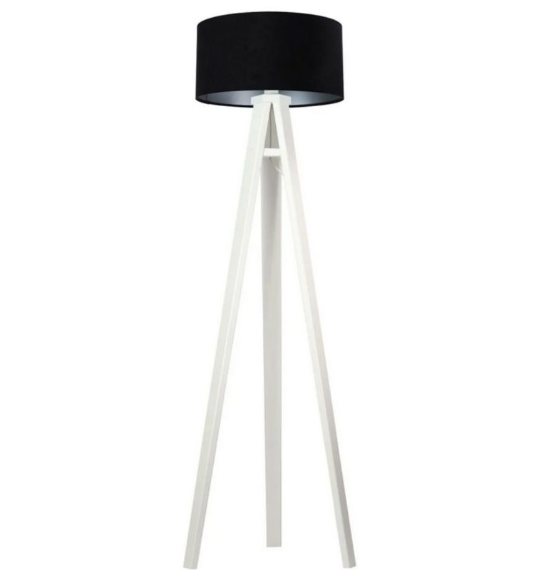 Lampa Bps Koncept stojąca HOME 40 czarna/srebrna/biała 1 szt