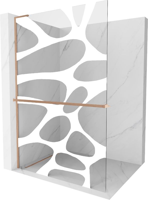 Ścianka prysznicowa Mexen Kioto+ L biały wzór 90x200cm 800-090-123-65-97 1 szt.