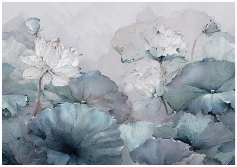 Fototapeta WALLARENA Do Sypialni Salonu Na Flizelinie Kwiaty Abstrakcja 400x280 cm 1 szt.