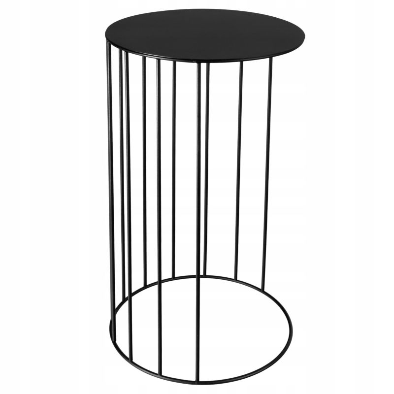Urokliwe Wnętrza Kwietnik Metalowy Stojący Loft 50Cm Druciany Stolik - 1 szt.