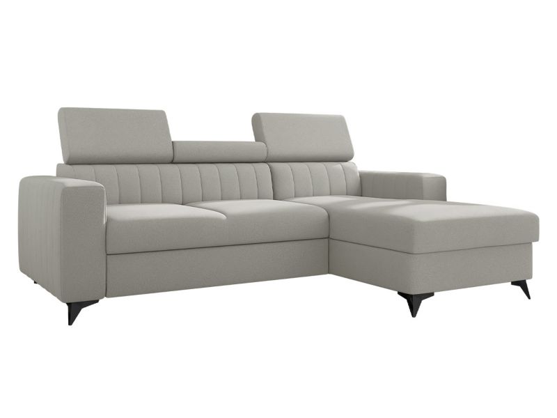 Narożnik z funkcją spania MIRJAN 24 Milano prawy 2R+LC gołębi szary 1 szt.