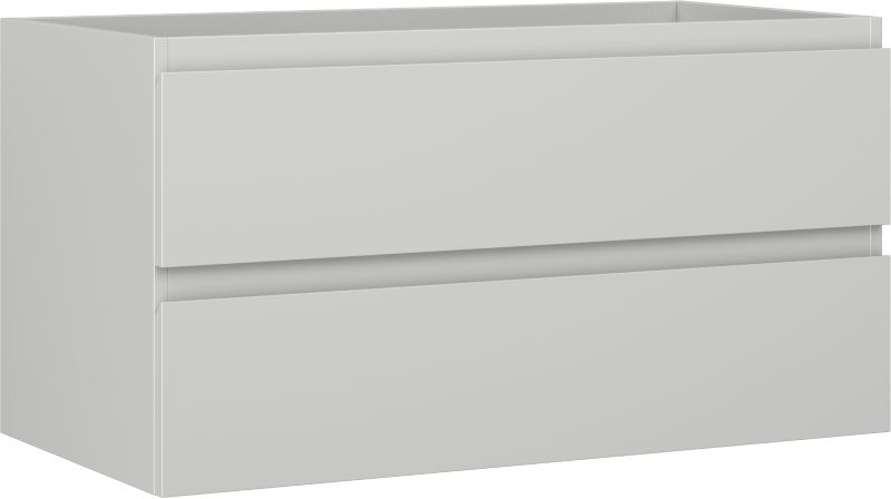 Szafka łazienkowa podumywalkowa Mexen Orio szara mat 90x47 cm 2 szuflady 1 szt.