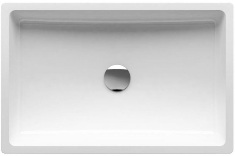 Umywalka nablatowa Ravak Formy 01 60x39 cm, biały kompozyt mineralny, prostokątna, 1 szt.