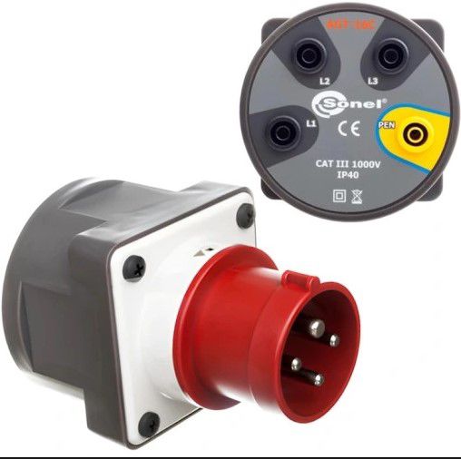 Adapter Sonel AGT-16A gniazda bananowe 4 piny 1 szt.