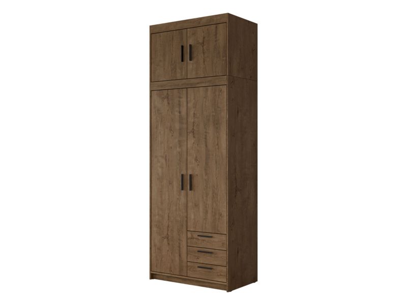 Szafa MIRJAN 24 dwudrzwiowa Elena 2D3S + nadstawka dąb sonoma 1 szt.