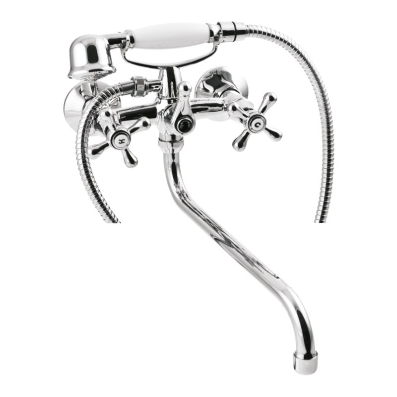 Bateria wannowo-prysznicowa Invena Roma długa wylewka chrom 1 szt.