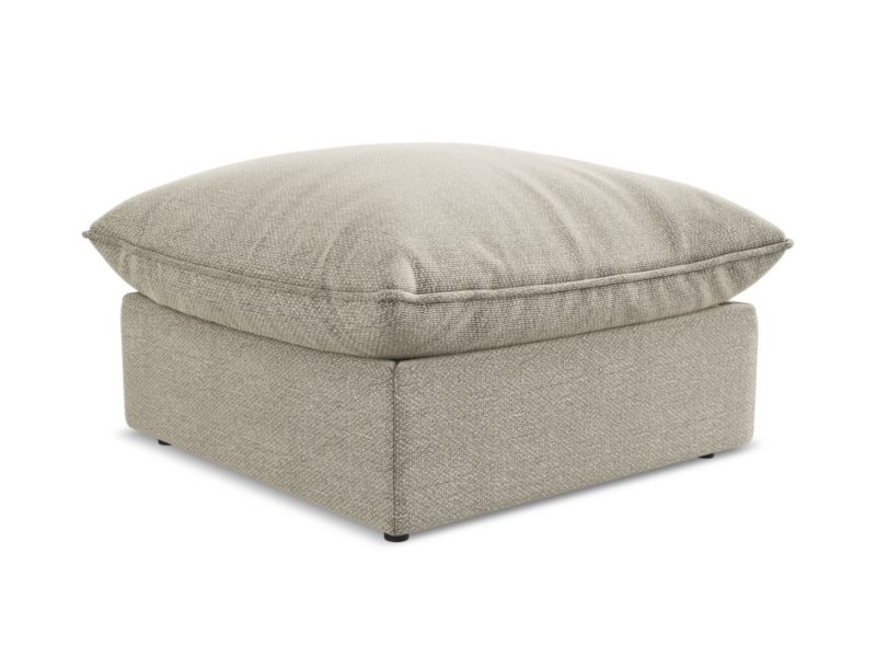 Pufa LaMiaSofa RAVENNA z tkaniny bouclé 75x75 cm kreci 1 szt.