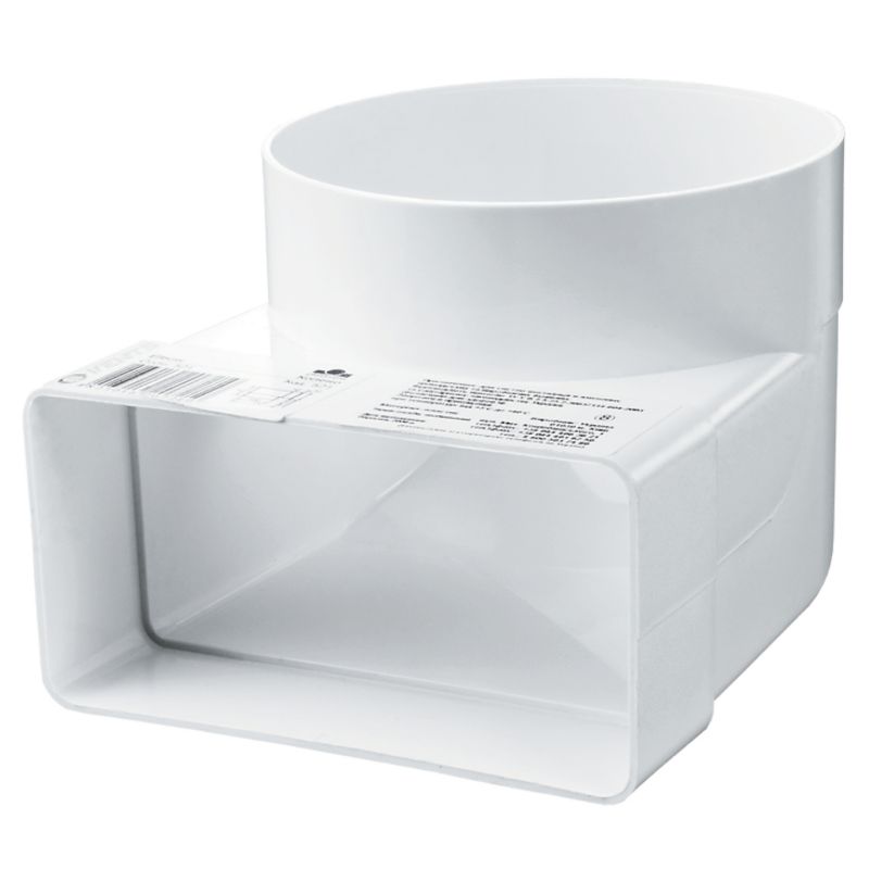 Kolanko łącznikowe Vents 120 x 60 mm fi 100 mm 90 st.