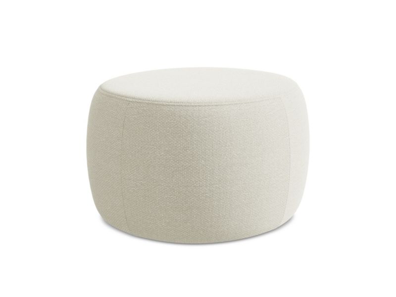 Pufa LaMiaSofa TIVOLI z tkaniny bouclé 76x67 cm piaskowy 1 szt.