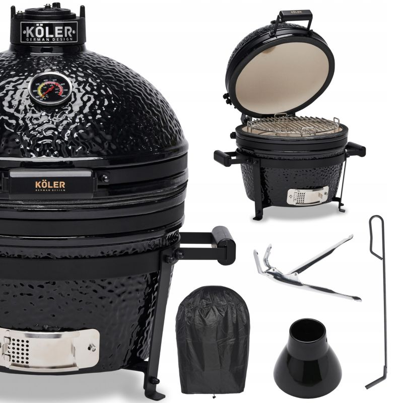 Grill Ceramiczny Węglowy Kamado KOLER EG16 41cm ze stelażem wędzarka