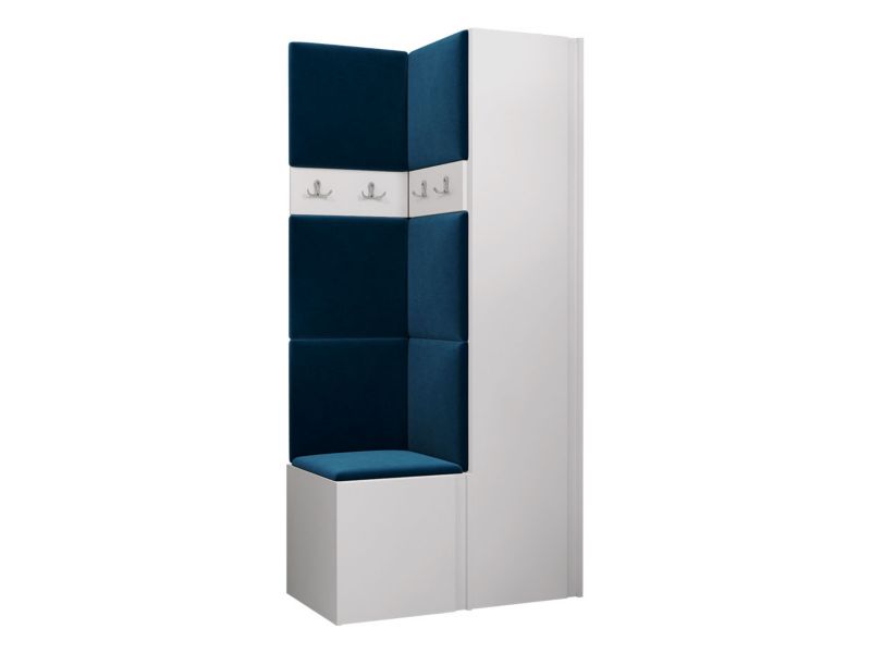 Garderoba MIRJAN 24 Orion XXIV biały + granatowy 1 kpl.