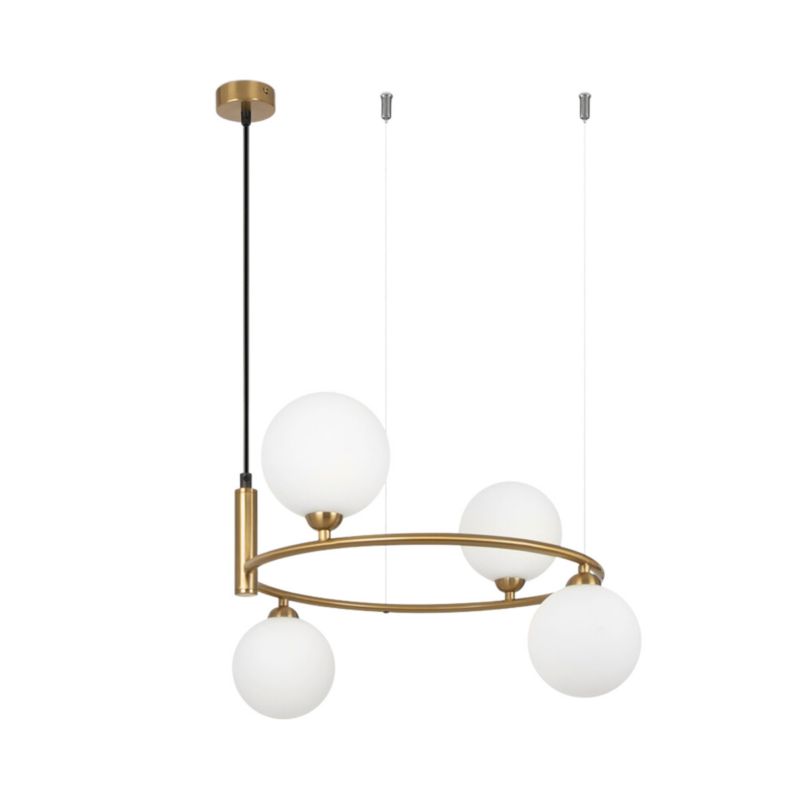 Lampa wisząca Maytoni Ring 2025 mosiężno-złota szklane kule 4xG9 x 25W 1 szt.