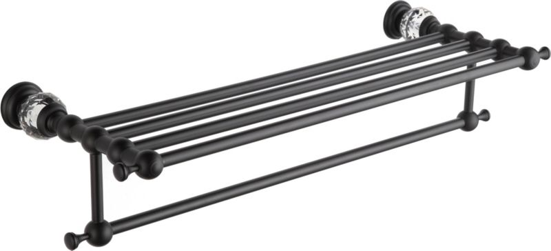 Półka na ręcznik Mexen Estela czarna 65 cm 3 szt.