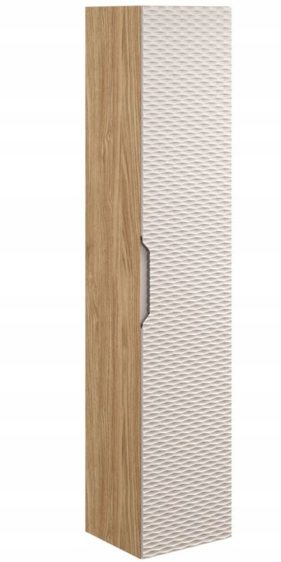 Szafka łazienkowa Furnidea 170 cm słupek wiszący beżowy dąb Ocean 1 szt.