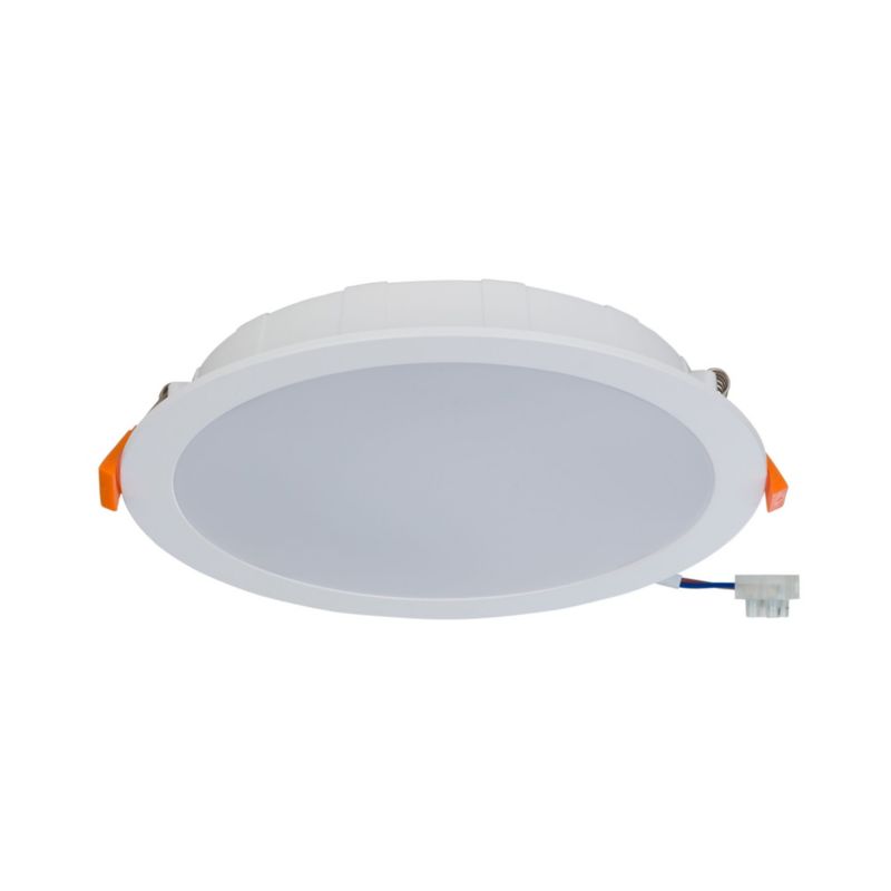 Oprawa wpuszczana Nowodvorski Lighting Kos łazienkowa biała LED 24W 4000K 2200lm IP44 wym: 22,5 x 22,5 cm okrągła - 1 szt.