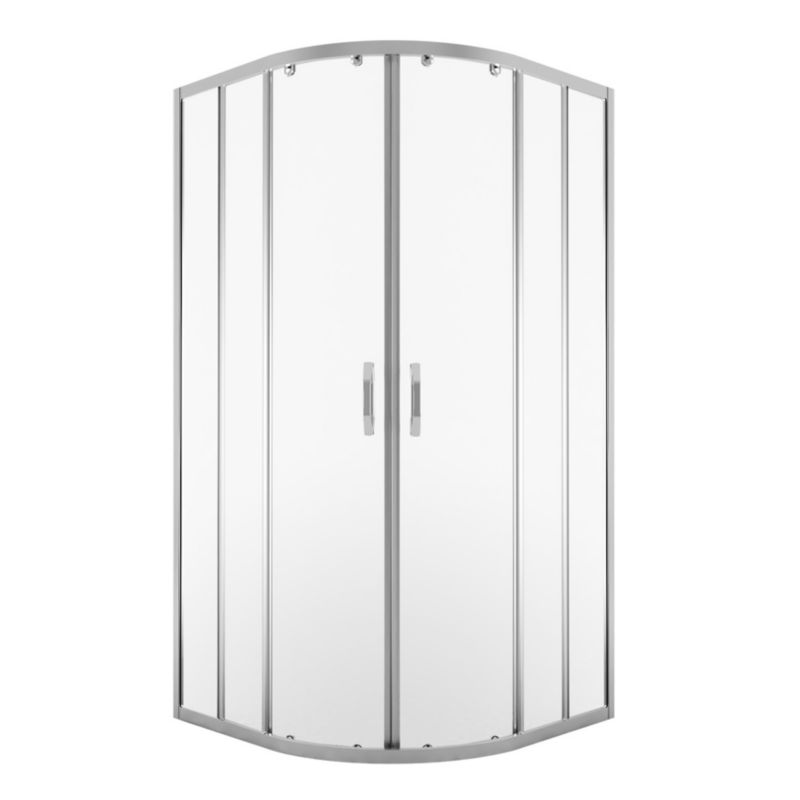 Kabina prysznicowa AQUALITY Durasan 78-100 x 78-100 chrom półokrągła 1szt.