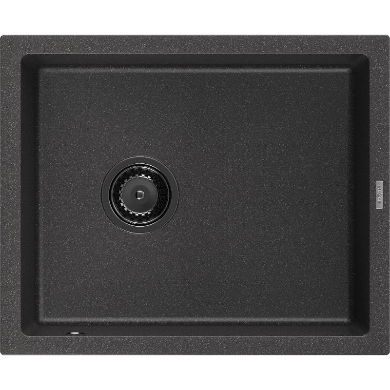 Zlewozmywak Mexen Pedro 1-komorowy czarny/złoty 560x460 mm - 6508561000-75-G 1 szt.