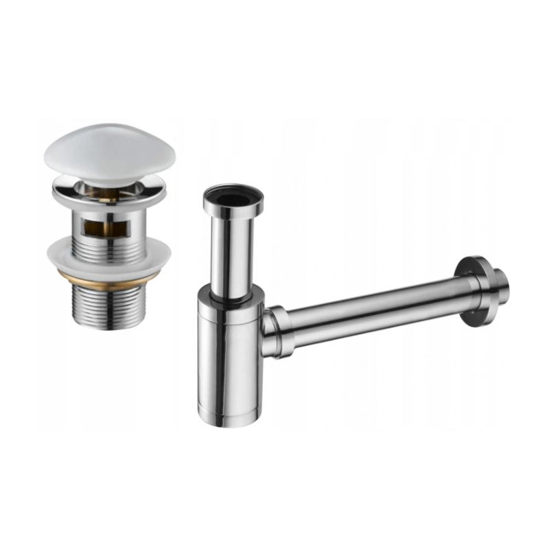 Syfon umywalkowy Mexen okrągły biały/chrom 1 szt.