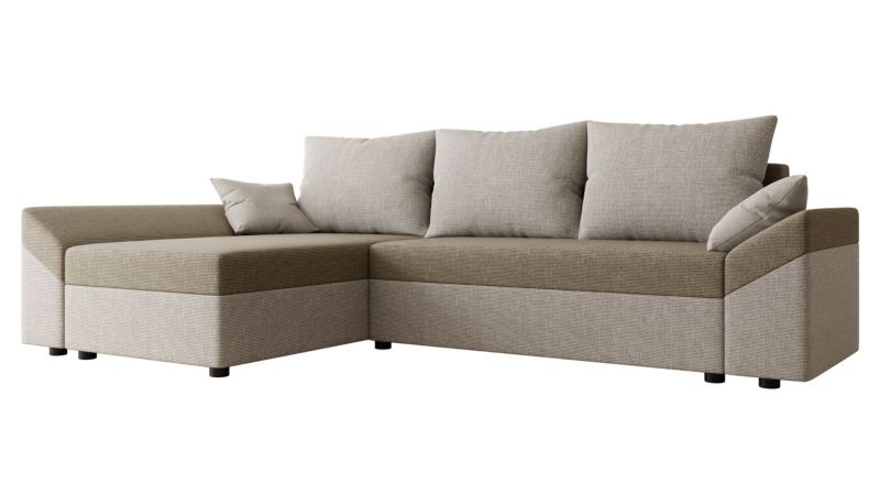 Narożnik z funkcją spania MIRJAN 24 Dante L Lux beżowy + ciemny beż 1 szt.