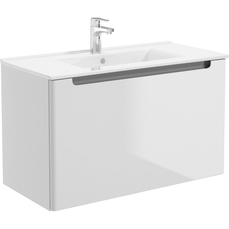 Umywalka Oltens Jog 81x39 cm biała prostokątna z otworem na baterię, 1 szt.