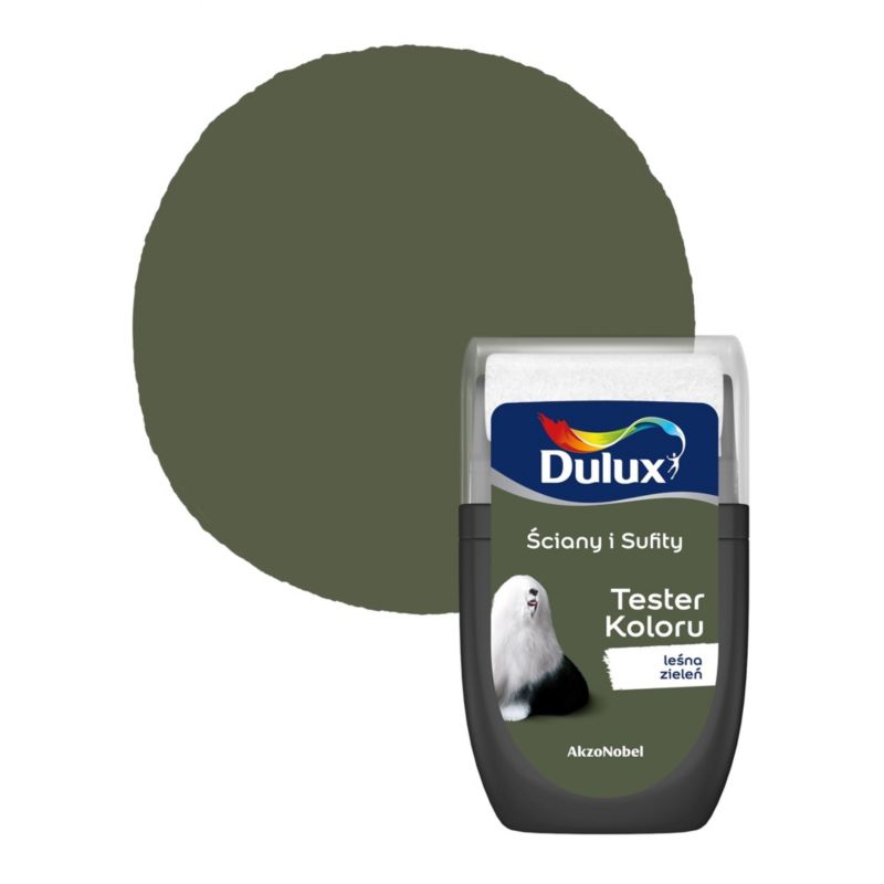 Tester koloru Dulux Ściany i sufity leśna zieleń 30 ml