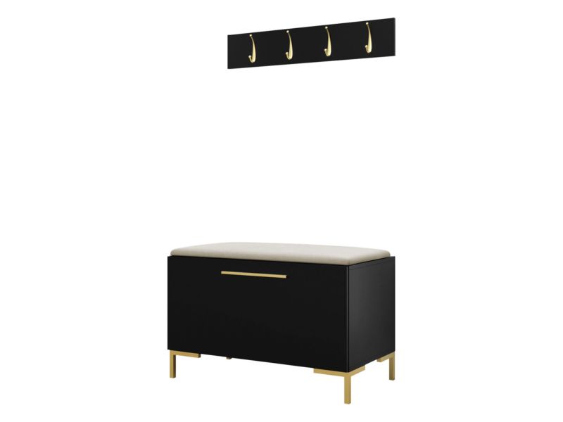 Garderoba MIRJAN 24 Zilion VIII czarny + beżowy 1 kpl.