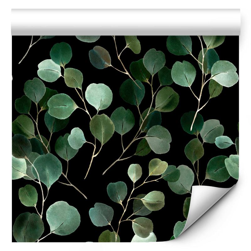 Tapeta flizelinowa Artgeist 110g/m2 Liście czarna 50x1000 (10 części) 10092ja rolka 1 szt