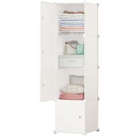 Szafka Rebiko modułowa słupek ubraniowy biały 1 szt.