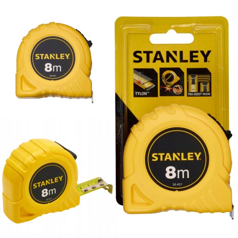 Miara Stalowa Z Blokadą Taśmy Stanley 8 m x 25 mm 1 szt.