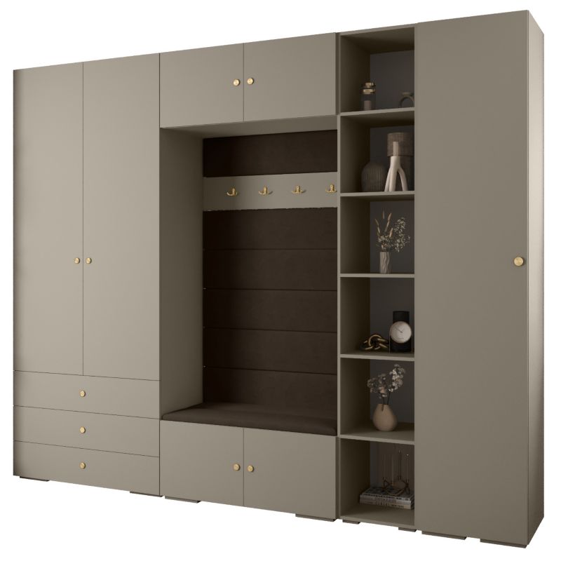 Garderoba do przedpokoju Abiks INOVA 2 Z11 kaszmir+złoty+manila04 1 szt.