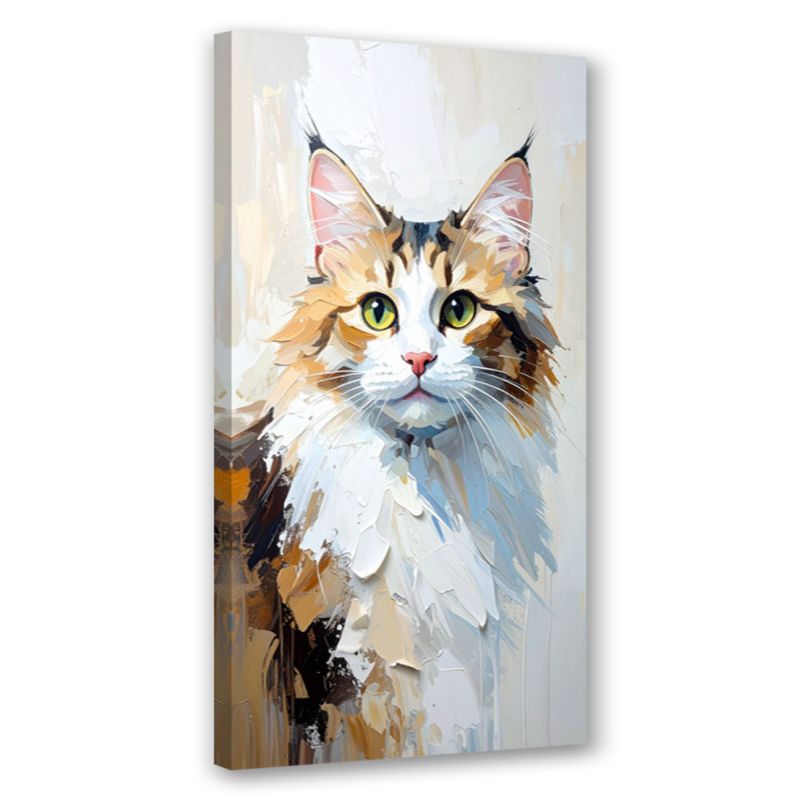 Obraz na płótnie nowoczesny do salonu sypialni Feeby Kot Zwierzę 40x80cm 1szt