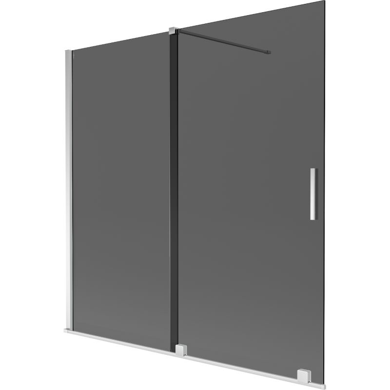 Parawan nawannowy rozsuwany Mexen Velar grafit 160x150 1 szt.