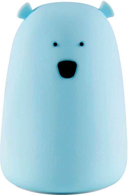 Lampka nocna Goldlux Miś RGB USB niebieska