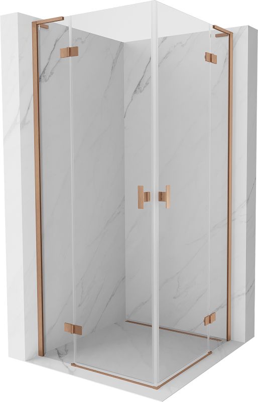 Kabina prysznicowa Mexen Mist-H L miedź szczotkowana 105x105 cm 1 szt