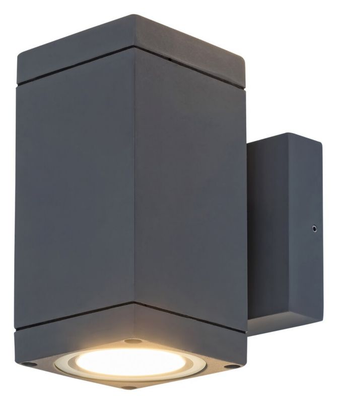 Kinkiet ścienny zewnętrzny Rabalux Buffalo antracytowo-przezroczysty 2 x GU10 x 35W IP54 wym: 14,5 x 7,5 x 12,5 cm - 1 szt.