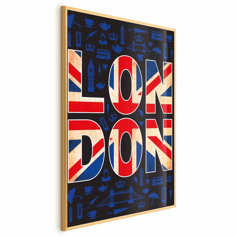 Plakat Artgeist Miasto kultury 29,7x42 cm z ramą złotą 1 szt