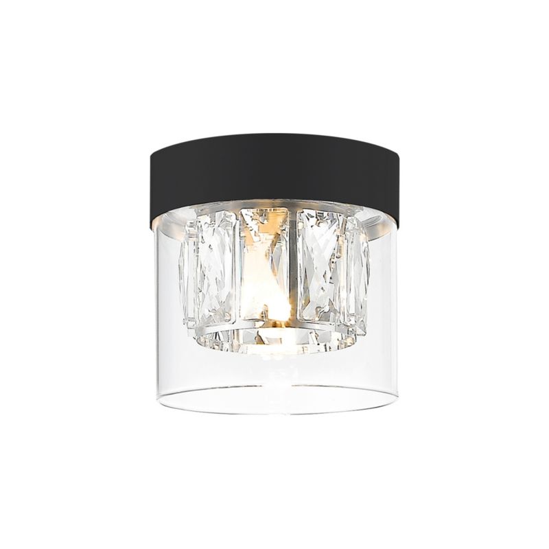 Lampa sufitowa Zuma Line Gem czarny matowa-przezroczysty wym: 12 x 11 x 11 cm 1xG9 x 28W 1 szt.
