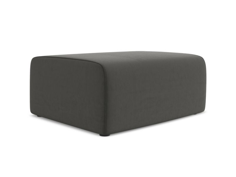 Pufa LaMiaSofa CASERTA z tkaniny welwetowej 90x60 cm stalowy 1 szt.
