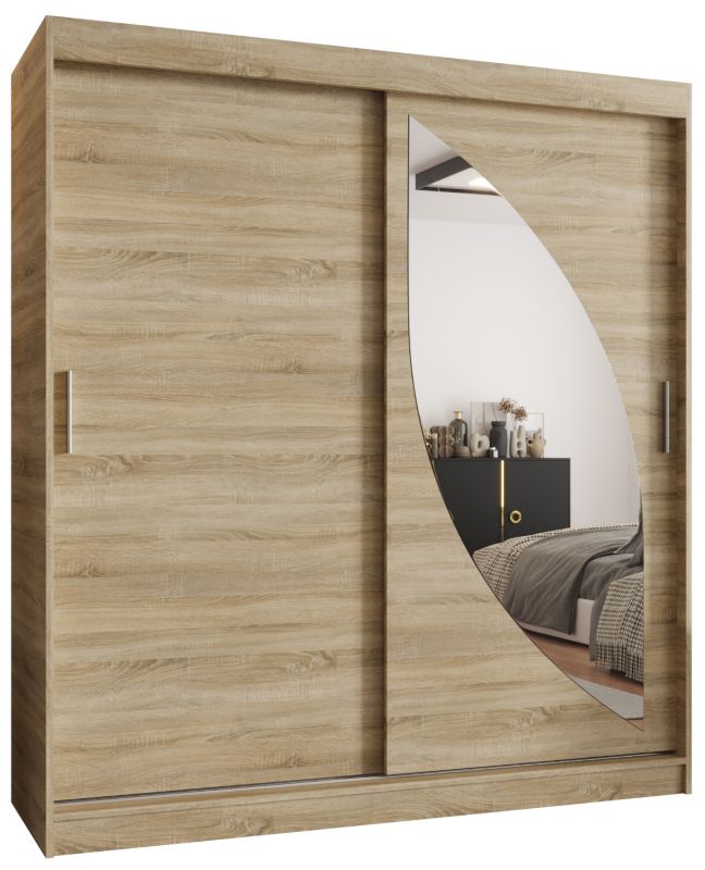 Szafa przesuwna Gardroba Abiks MILO 180 dąb sonoma 1 szt.