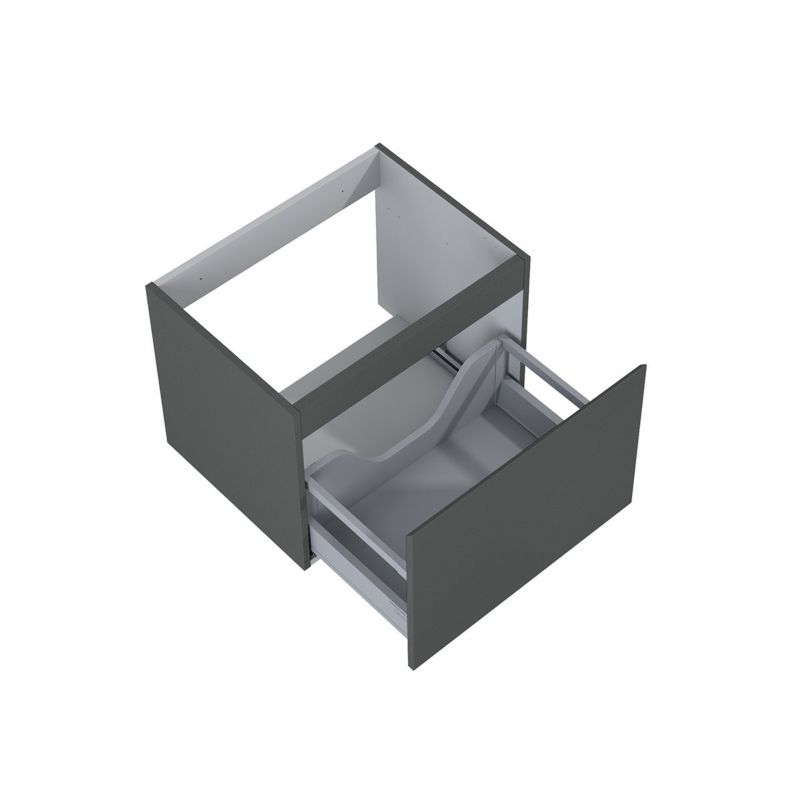 Szafka wisząca Oltens Vernal 60 cm, grafit mat, 1 szuflada, cichy domyk, 1 szt.