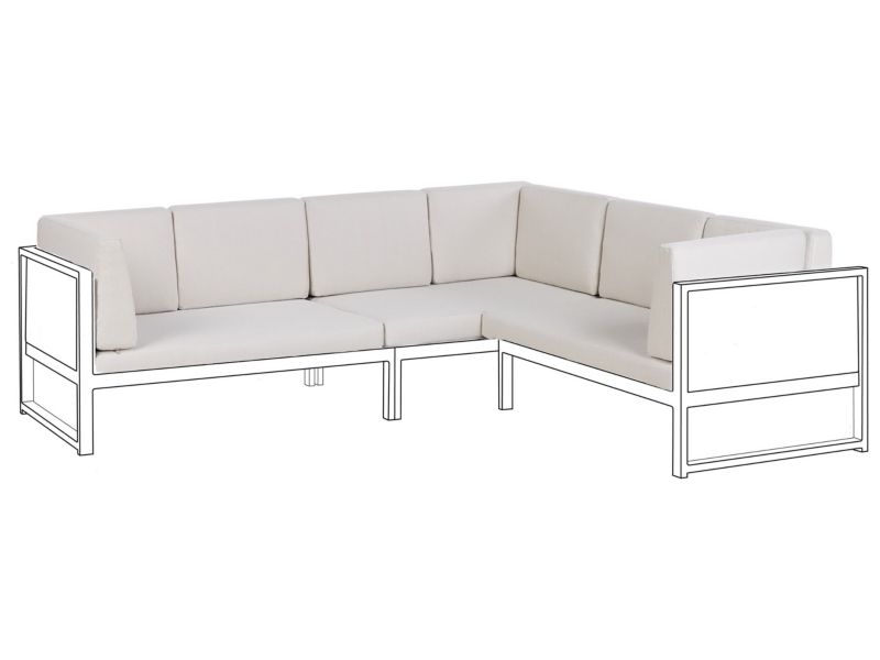 Komplet poszewek na poduchy Castella Złamana biel 1 kpl