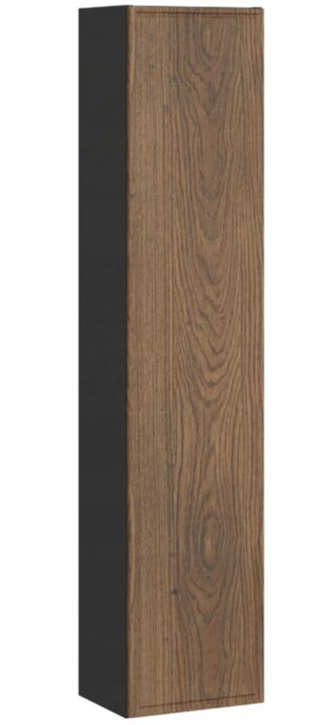 Szafka łazienkowa Furnidea 140 cm słupek wiszący czarny mat dąb Casella Talia Casella 1 szt.