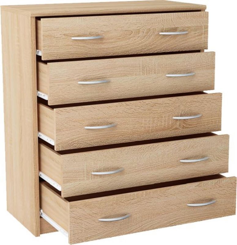 Komoda Matkam 5s szafka 5 szuflad Rob dąb sonoma 1 szt.