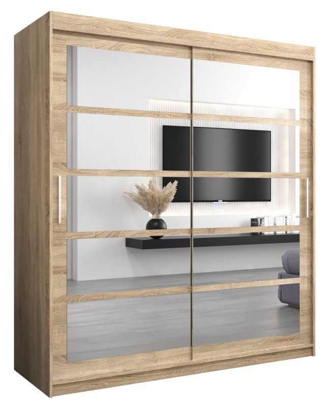 Szafa przesuwna Abiks ROMA 2 180 sonoma + sonoma 1 szt.