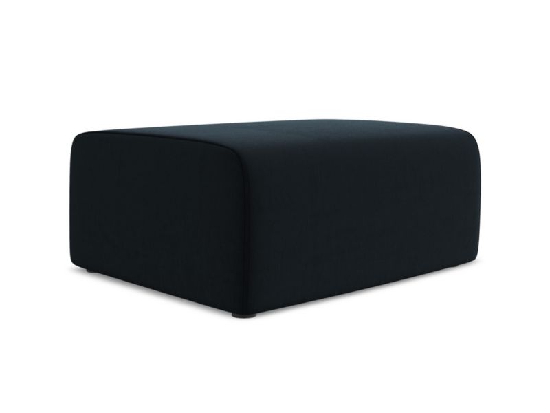 Pufa LaMiaSofa CASERTA z tkaniny welwetowej 90x60 cm królewski niebieski 1 szt.