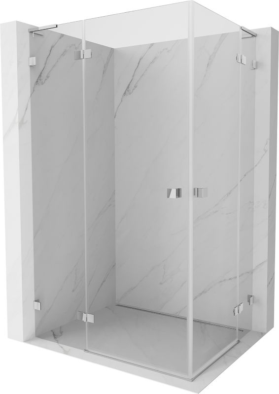 Kabina prysznicowa Mexen Lunar L Duo uchylna 115 x 105 cm transparent chrom 1 szt.