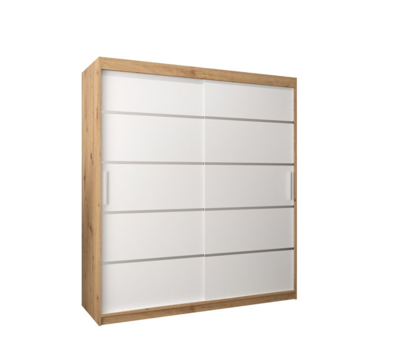 Szafa przesuwna Garderoba Abiks Verona 1 180 artisan + biały 1 szt.