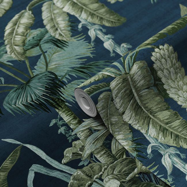 Mural winylowy na flizelinie GoodHome Tugtu tropikalny niebieski