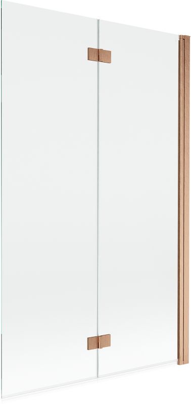 Parawan nawannowy Mexen Mist miedź szczotkowana 110x150 cm 2-skrzydłowy - 8A9-110-002-65-00-P 1 szt.